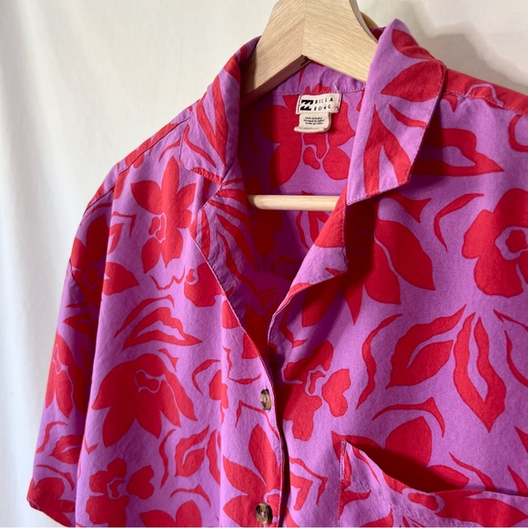 Billabong Peachy Keen Matching Pink Hawaiian Floral Skirt Set - Picture 8 of 16